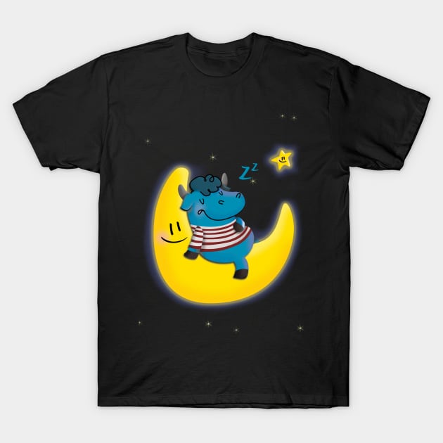 Over the Moon T-Shirt by ilaamen